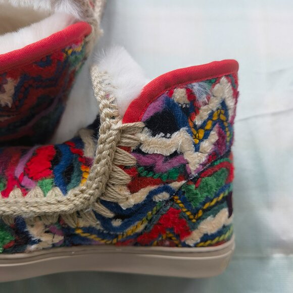 Mou Fleece-Lined Knitted Snow Boots - Picture 7 of 7